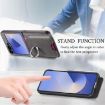 Samsung Galaxy Z Flip5 5G Gray Twill Fabric Card Bag Ring Case - 7