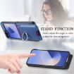 Samsung Galaxy Z Flip5 5G Blue Twill Fabric Card Bag Ring Case - 7