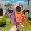 Xiaomi 15 Ultra Dual-Color Clear Acrylic TPU MagSafe Case with Strap - 5