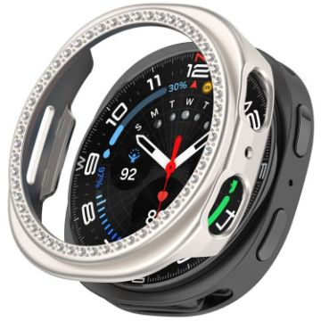 Samsung Galaxy Watch 8 44mm Diamond PC Case - Frosted Starlight - 1