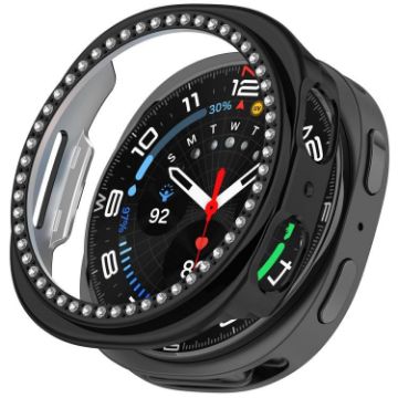 Samsung Galaxy Watch 8 40mm Diamond PC Case, Electroplated Black - 1