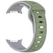 Samsung Galaxy Watch 8 40/44mm Two Color Silicone Band Gray/Light Green - 3