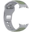 Samsung Galaxy Watch 8 40/44mm Two Color Silicone Band Gray/Light Green - 4
