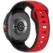 Samsung Galaxy Watch 8 40/44mm Black Red Silicone Band Reverse Buckle - 2