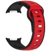 Samsung Galaxy Watch 8 40/44mm Black Red Silicone Band Reverse Buckle - 3