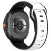 Samsung Galaxy Watch 8 40/44mm Black White Silicone Band Reverse Buckle - 2