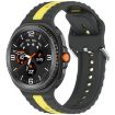 Samsung Galaxy Watch 8 40mm/44mm Gray Yellow Silicone Band - 1
