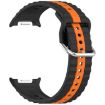 Samsung Galaxy Watch 8 40mm/44mm Black Orange Silicone Band - 2