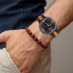 Samsung Galaxy Watch 8 40mm/44mm Black Orange Silicone Band - 7