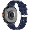Samsung Galaxy Watch 8 40mm/44mm Nylon Braid Silicone Band - Midnight Blue - 1