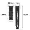 Samsung Galaxy Watch 8 40mm/44mm Nylon Braid Silicone Band - Midnight Blue - 6