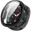 Samsung Galaxy Watch 8 40mm Glossy Black PC Case with Tempered Film - 1