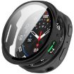 Samsung Galaxy Watch 8 40mm Frosted Black Tempered Film PC Case - 1