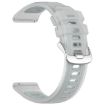 White 22mm Jelly Silicone Watch Band - Durable & Stylish Replacement Strap - 3