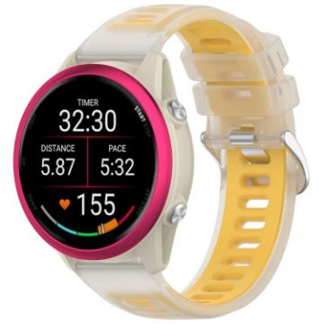 Yellow 20mm Jelly Silicone Watch Band - Durable & Stylish Replacement Strap - 1