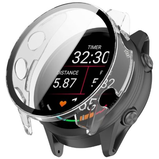 Garmin Forerunner 570 47mm Transparent Tempered Film PC Watch Case - 1