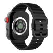 Huawei Watch Fit 4 Pro/4/3 Black Silicone Wave Texture Band - 2