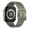 Huawei Watch Fit 4 Pro/3 Silicone Band Army Green - Wave Texture Strap - 2