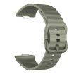 Huawei Watch Fit 4 Pro/3 Silicone Band Army Green - Wave Texture Strap - 4