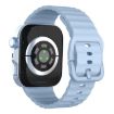 Huawei Watch Fit 4 Pro/3 Wave Texture Silicone Band Light Blue - 2