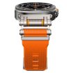 Samsung Galaxy Watch Ultra 47mm Silicone Band, Metal Connector, Orange - 5
