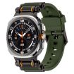 Samsung Galaxy Watch Ultra 47mm Black Green Silicone Band - 1