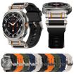 Samsung Galaxy Watch Ultra 47mm Black Green Silicone Band - 8