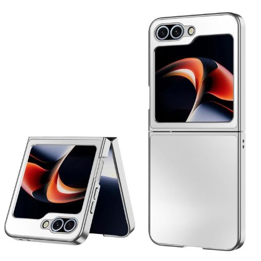Samsung Galaxy Z Flip5 5G AG Frosted Shockproof Case Silver - 1