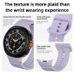 Samsung Galaxy Watch 8 40mm/44mm Beige Silicone Band Wavy Grain - 5