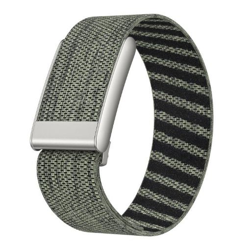 WHOOP 5.0 Gray Green Nylon Watch Band - Regular Elastic Force Design - 1