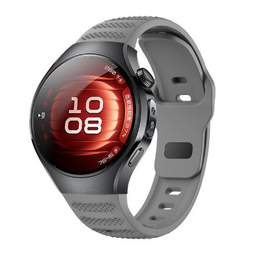 Huawei Watch 5 42mm Gray Dot Texture Silicone Band Reverse Buckle - 1