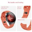 Huawei Watch 5 42mm Silicone Band, Dot Texture, Reverse Buckle, Starlight - 5
