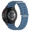 Samsung Galaxy Watch 7 40/44mm Blue Silicone Band Marine Silver Buckle - 1