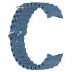 Samsung Galaxy Watch 7 40/44mm Blue Silicone Band Marine Silver Buckle - 3
