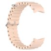 Samsung Galaxy Watch 7 40/44mm Light Pink Silicone Band Marine Silver Buckle - 3
