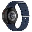 Samsung Galaxy Watch 7 40/44mm Dark Blue Silicone Band Marine Silver - 1