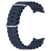 Samsung Galaxy Watch 7 40/44mm Dark Blue Silicone Band Marine Silver - 2