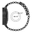 Samsung Galaxy Watch 7 40/44mm White Silicone Band Marine Silver Buckle - 6