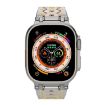 Octagonal Stainless Steel Watch for Apple Watch 46/49/45/44mm Silver Gold - 3