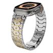 Octagonal Stainless Steel Watch for Apple Watch 46/49/45/44mm Silver Gold - 5