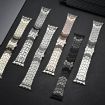 Octagonal Stainless Steel Watch for Apple Watch 46/49/45/44mm Silver Gold - 7