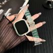 Apple Watch 40mm/41mm Chameleon PC Case Epoxy Resin Band Green - 2