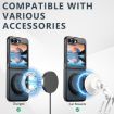 Samsung Galaxy Z Flip7 5G Blue MagSafe Case with 360 Rotation Holder - 2