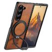 Samsung Galaxy Z Fold6 Suteni G3 MagSafe 360 Rotation Brown Case - 1