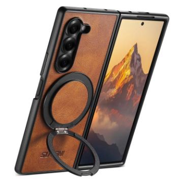 Samsung Galaxy Z Fold5 Suteni G3 MagSafe Brown 360 Holder Case - 1