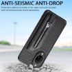 Huawei nova 14 Pro Blue Carbon Fiber Flip Zipper Wallet Phone Case - 8