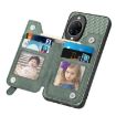 Huawei nova 14 Ultra Green Carbon Fiber Flip Zipper Wallet Case - 4