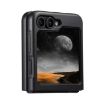 Samsung Galaxy Z Flip7 5G Carbon Fiber Leather MagSafe Case (Black) - 2