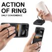 Samsung Galaxy Z Flip7 5G Carbon Fiber Leather MagSafe Case (Black) - 5