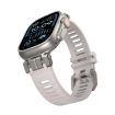 Apple Watch Band 46/49/45/44mm Twill Texture TPU Titanium Starlight - 4